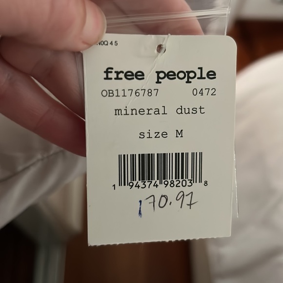 Free People Revolve Ella Puffer Coat Jacket Mineral Dust Size Medium - Picture 14 of 14